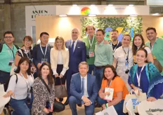 The Brazilian Ambassador to Spain, Orlando Leite Ribeiro with a group of small growers and exporters who are visiting Fruit Attraction and Spain for the first time. 